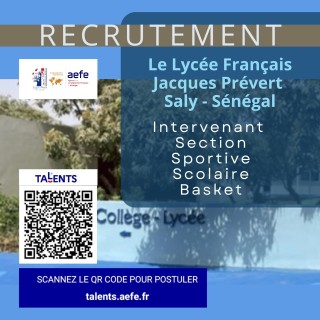 Offre d'emploi - Intervenant Section Sportive Scolaire Basket