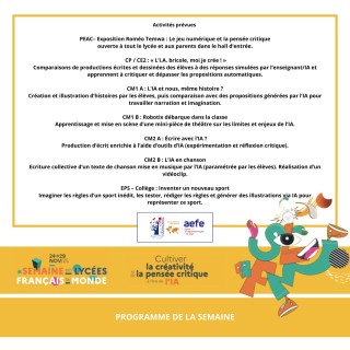 Semaine des lycées français du monde 2025 - SLFM