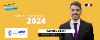 Le mot du Proviseur : Année scolaire 2024-2025
