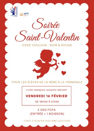 Soirée St Valentin - 16 février