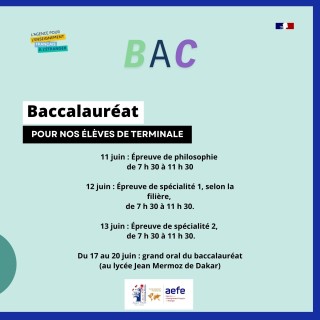 Baccalauréat 2025 (1ère et Tle)