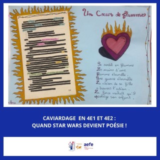 Caviardage  en 4e1 et 4e2 : quand Star Wars devient poésie !
