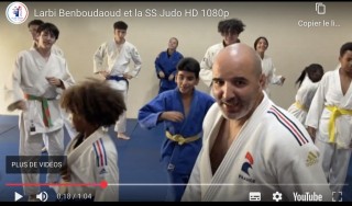 Larbi Benboudaoud et les jukokas de Venelles la Section Sportive Judo
