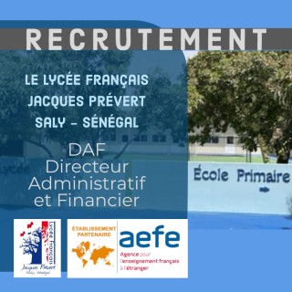 Offre d'emploi - Directeur/Directrice Administratif et Financier